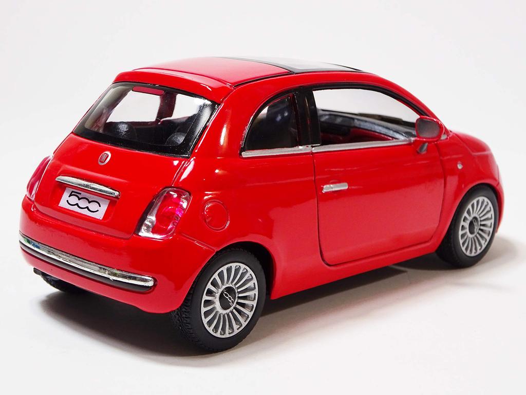 Kinsmart Fiat 500 Red Diecast Model Car KT5345 1/28