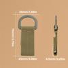 D-Rings Clip with Hook for Backpacks Accessory Tactic Webbing Attachment Strap D-Rings Adaptor for Bag Waist Key Holder