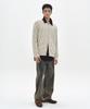 MMIC Wavy Zip Cardigan (Ivory)