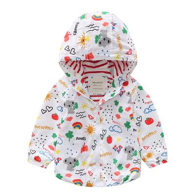 Meanbear Jarní Podzimní Móda Chlapecký a dívčí svetřík s kapucí Dlouhý rukáv Kabát Cardigan s kapucí