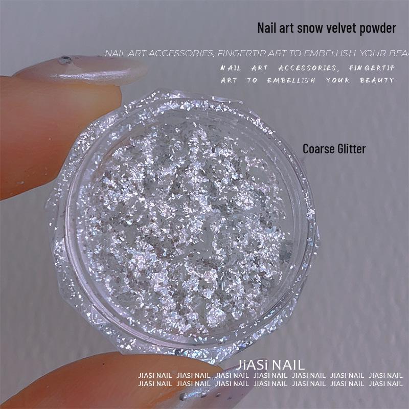 Nail Glitter Moonlight Series: High Gloss Mirror & Opal Powder Manicure Decor