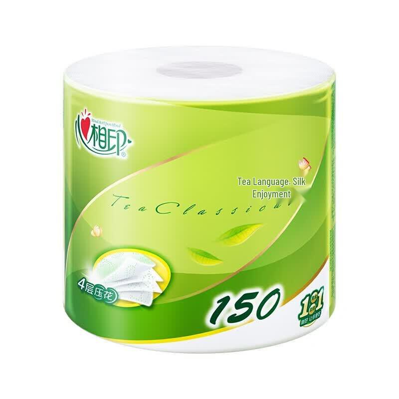 Heart to Heart Tea Leaf Embossed Toilet Paper Rolls