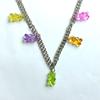 Collier Ours à Chaîne Épaisse Colorée - Bijou de Mode