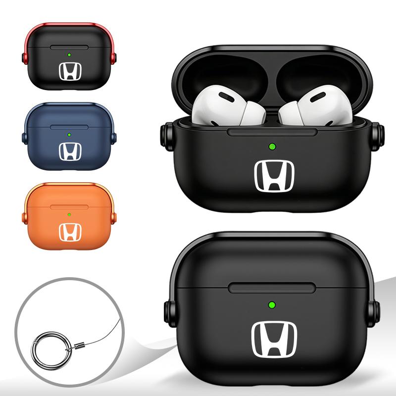 For Honda Mugen Power Civic Accords 360° Adjustable Wireless Bluetooth Earphone Case Air pods 1/2/3/4 Pro2 Soft Cover Key Case VF7
