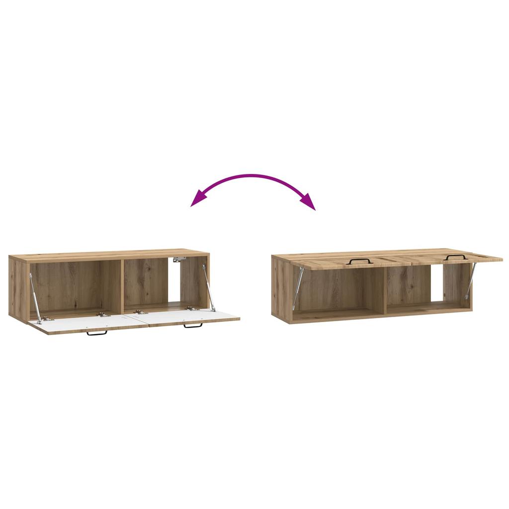 Wall Mounted TV Cabinet Artisan Oak 98 x 31 x 30 cm