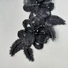 Black Embroidery Lace Pair Flower Clothing Decoration Wedding Dress Dress Embroidery Patch Patch Accessories