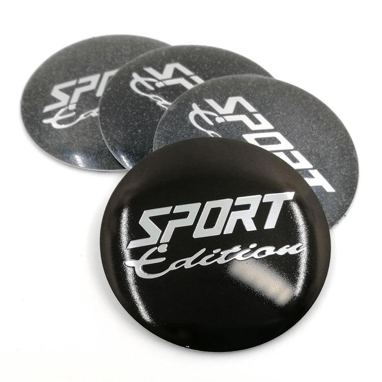 Sport Style Aluminum Alloy Car Wheel Hub Stickers 45MM & 56MM
