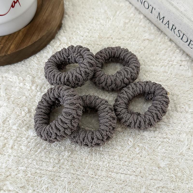 High Elasticity Thick Hair Band Set for Women - Elegant and Sweet Solid Color Pill Band, Soft and Not Tight Hairstyle, Suitable for Adults