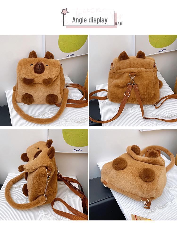 Capybara Heart Three-way Backpack: Large Capacity Versatile School & Travel Bag