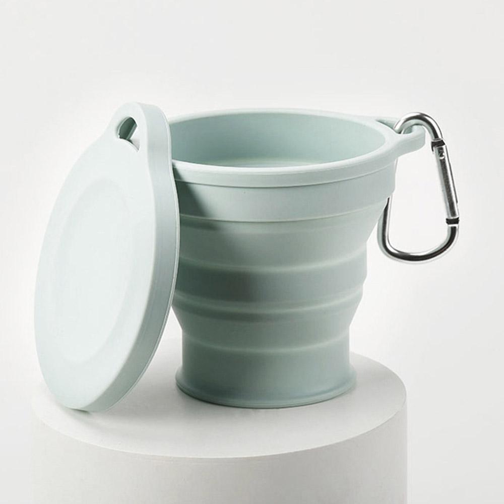 SHIMOYAMARetractable Folding Cups Portable Telescopic Collapsible Cup 150ml Outdoor Travel Silicone Coffee Drinking Mug