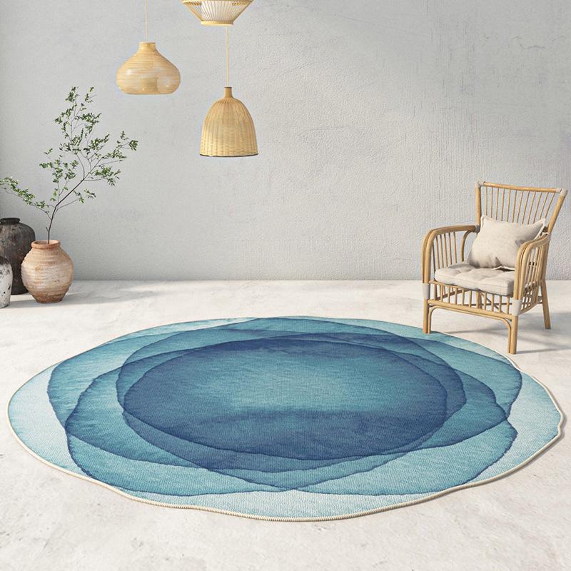 Okrągły Nieregularny Dywan Salon Sofa Stolik do Herbaty Mata Sypialnia Łatwa Pielęgnacja Mata Dekoracyjna