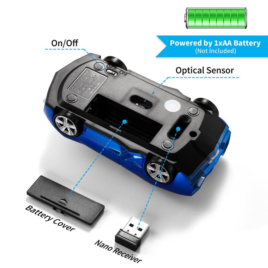 Creative Lamborghini Model Wireless Sports Car Mouse