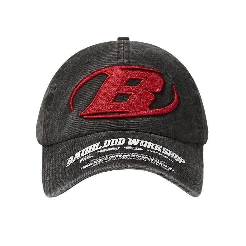 Korean Dark Style Niche Soft Top Baseball Cap Couple Street Fashion Brand Retro Washing Old Big Head Circumference Baseball Cap