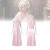 Enchanting Glinda Costume Dress For Women Featuring Vibrant Pink Corset Style Design For Magical Wicked Cosplay