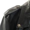 HARLEY DAVIDSON 90s Old leather Double riders jacket XXL black Big Size Men's Used