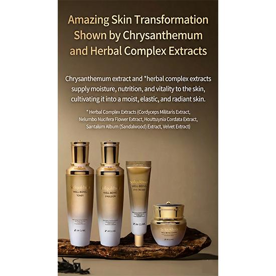 3W Sul Gukhwa Well-Being Kräuter-Hautpflege 4-teiliges Set (Ton120ml + Emulsion120ml + Augencreme40g + Creme60g) (13 Optionen)