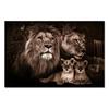 Modern Lion Family Wall Art Canvas Painting Print Posters Nature Animal Tiger Mural Pictures for Living Room Home Decoration