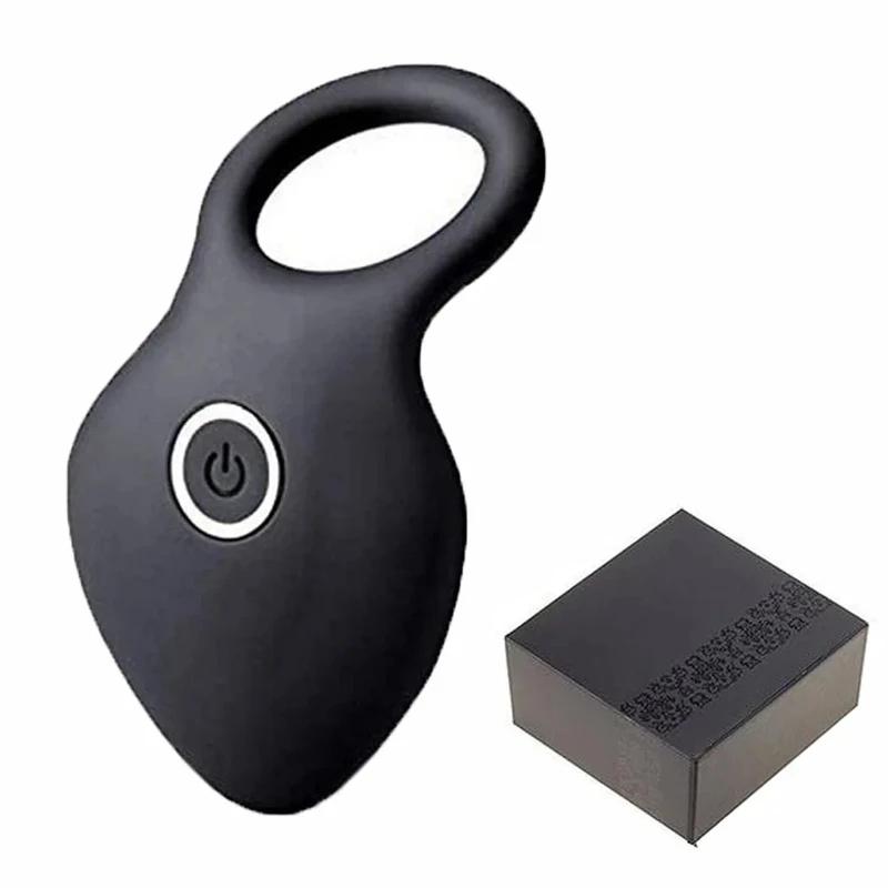 Vibro Cock Enlargement Delay Ejaculation Vagina Orgasm Lock Vibrator Penis Ring Vibrating Clitoris Stimulator Sex Toy For Couple