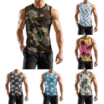 Men's Fashion Printed Sports Casual Sleeveless Vest