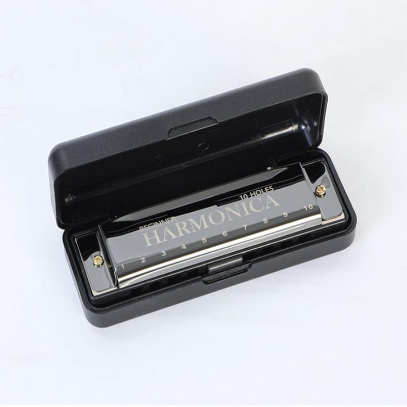 1Pc Professional 10 Hole 20 Tone Harmonica Color C Tone Harmonicas With Case Christmas Gift For Beginners Harmonica
