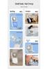 Portable Multifunctional Mini Fan: Three Speeds, Neck-Hanging, Foldable, Rechargeable, Desktop & Handheld Use