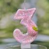 Digital Birthday Candles Cake Party Decoration Birthday Handmade Wax Pink Strawberry