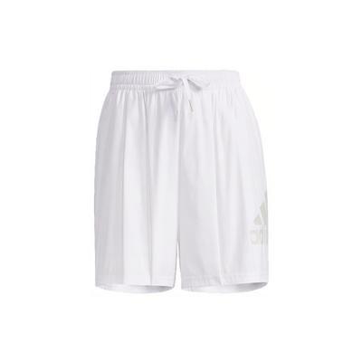 Pleated Woven Sports Shorts Women Bottoms White GT6827
