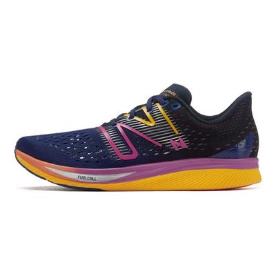 Nb Sc Pacer Fcrr Series Casual Low-Top Running Shoes Women Sneaker Deep-Blue Orange WFCRRLE