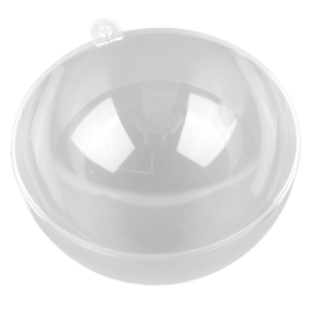 10pcs 3.94in Clear Fillable Ball Hanging Hole Holiday Decor Sphere Wedding Scene