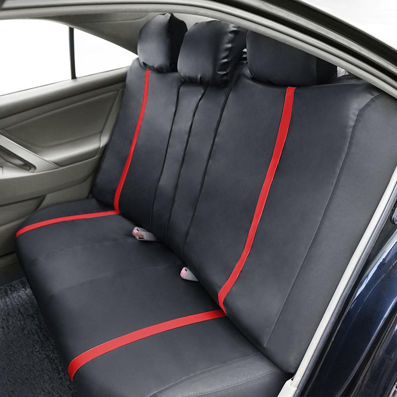 AUTO PLUS Universal Car Seat Cover Set Pu Leather Vehicle Cushion Full Surrounded Protector Fit Most Car Suv Truck  Accessories