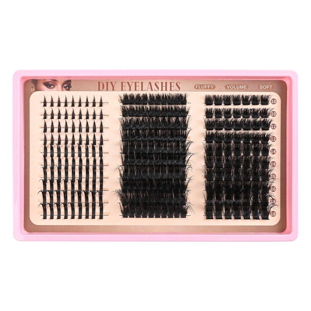 Bond and Seal False Eyelashes 10-18mm Length Fake Eyelash 3D Faux Mink Lash  Makeup Enhancement