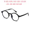 0 -0.5 -0.75 To -6 Anti Blue Rays Student Round Prescription Glasses For The Nearsighted Fashion  Women Men Myopes Lunettes