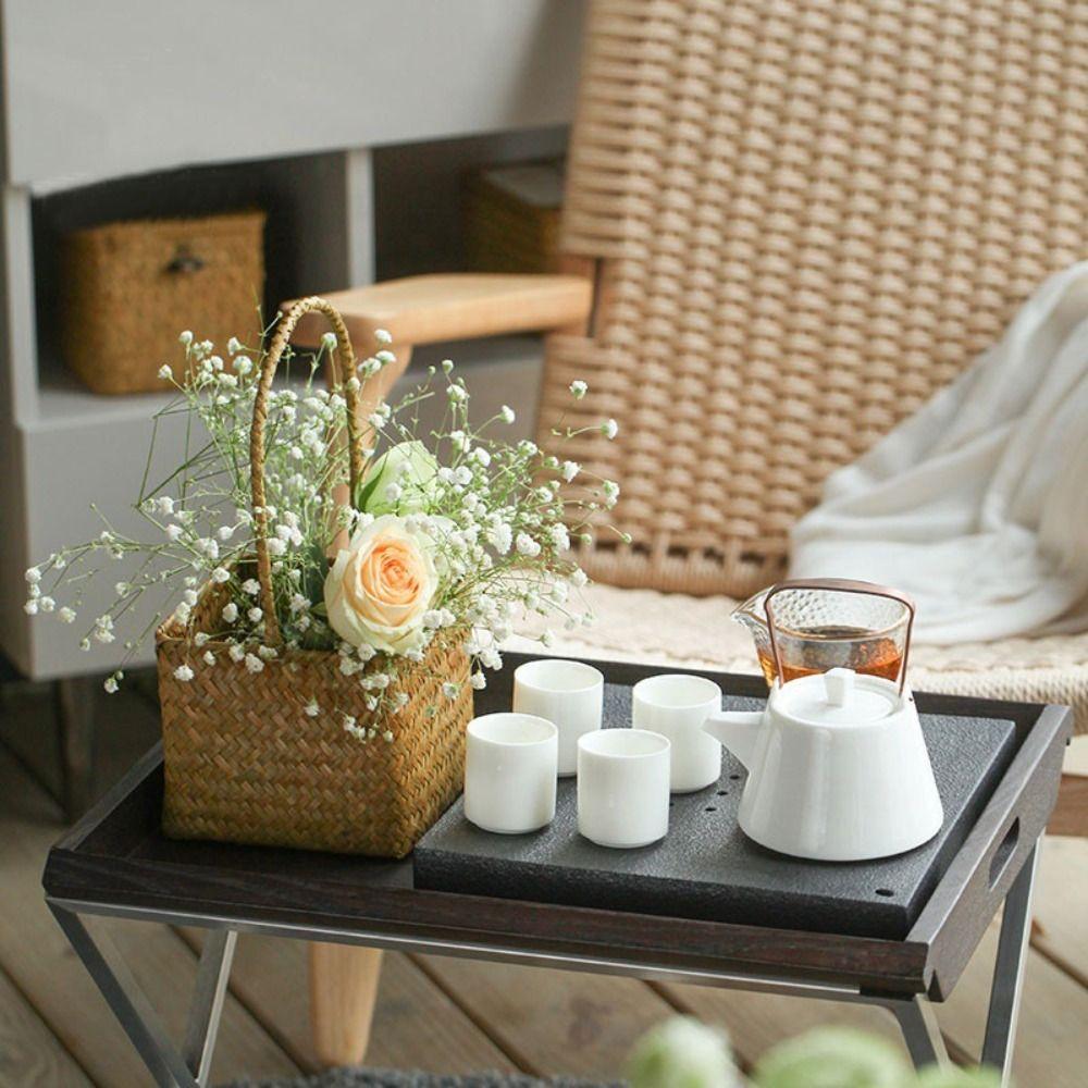 Storage Organizer Flower Arrangement Basket Handwoven Woven Picnic Baskets Shopping Storage