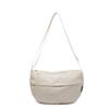 Korean Version of Casual Small Bag Women's 2025 New Nylon Cloth Dumpling Bag Wide Shoulder Strap Single Shoulder Messenger Bag One Piece Delivery