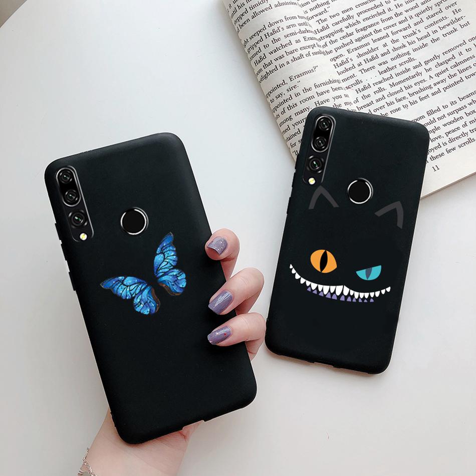 For Huawei Honor 9X STK-LX1 Case Soft Matte Silicon Cute Cat Cactus Cover For Honor 9X Honor9X 9 X Premium Pro Phone Case Bumper