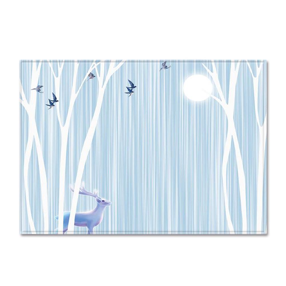 Striped Checked Large Carpet Feather Wind Bedroom Floor Mat