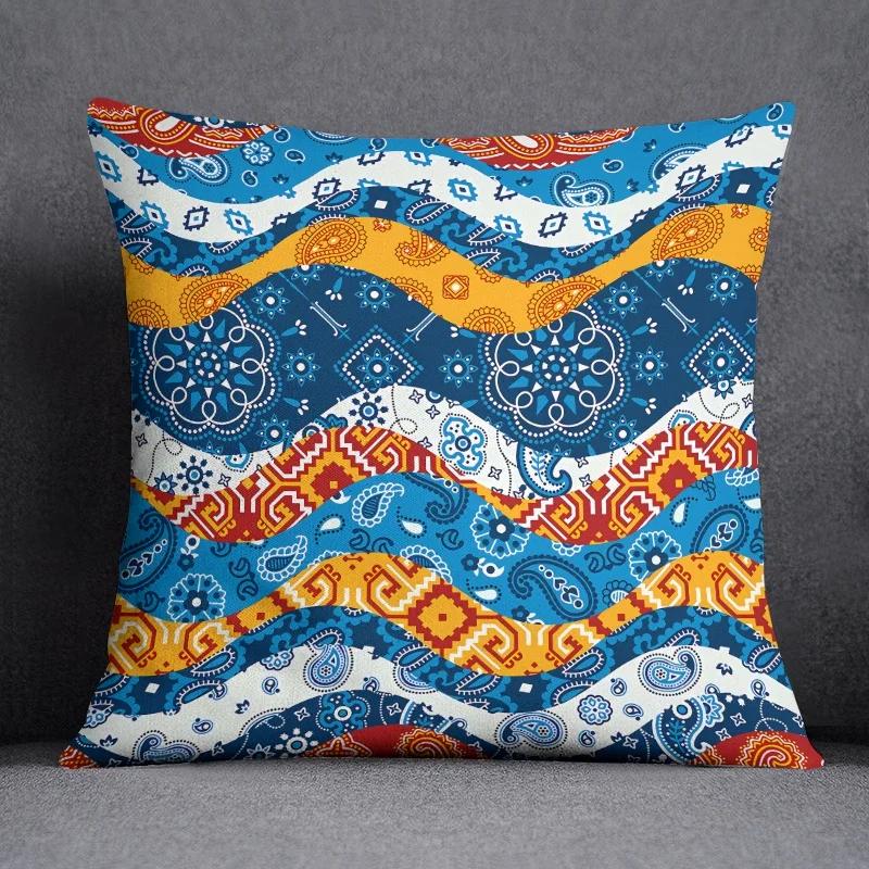 

Bomisian Pattern Collection Pillow Gift Home Office Decor Bedroom Sofa Car Cushion Cover case 66x66cm оранжевый