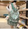 Schoolbag1011 new schoolbag Korean version large capacity junior high school student backpack fashionable casual versatile campus backpack