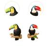 2 Pieces Parrot Tree Hugger Ornament Garden Statue Resin Yard Art Decor