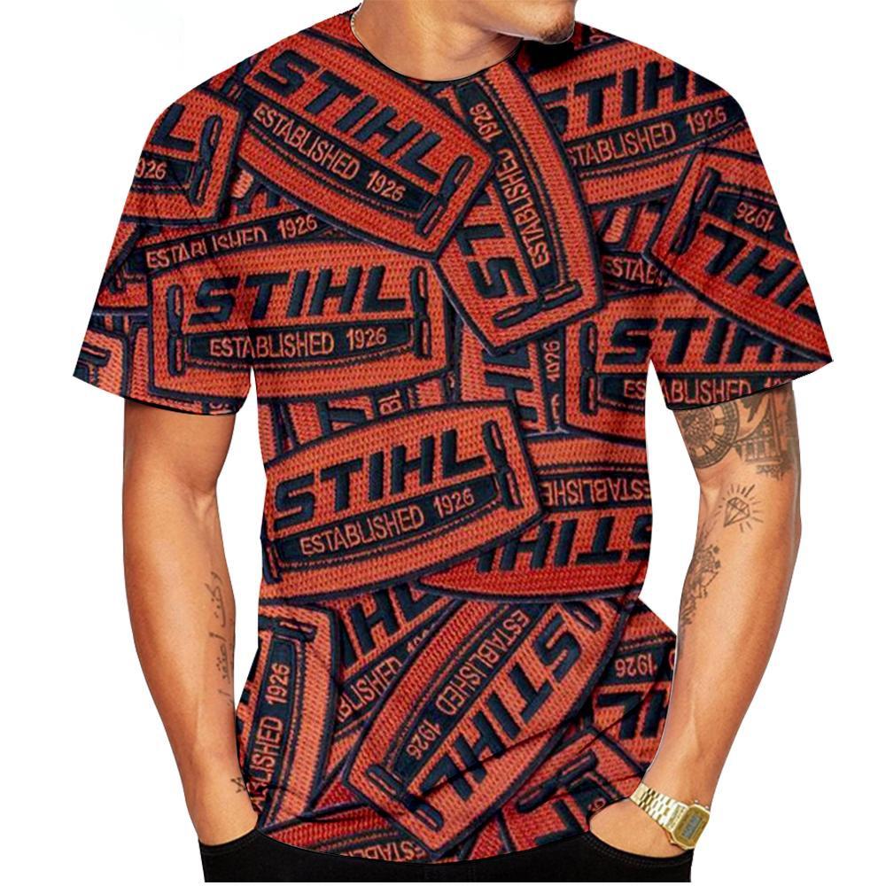 Letní módní trend Nový 3D potisk Vzor trička Ležérní a pohodlný Top s kulatým výstřihem Personalizované Harajuku Oblečení s krátkým rukávem