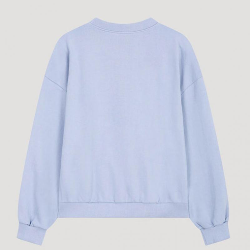 [She S miSS] Lettering Round Neck SweatShirt SajtSo12040 Bl
