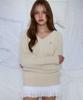 ROSEFRANTZ Fur V-Neck Knit [Butter]