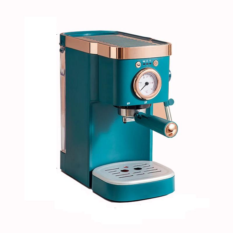 Retro Coffee Machine, 20-Bar Pressure, Small Household, Semi-Automatic, Steam Milk Frothing Function