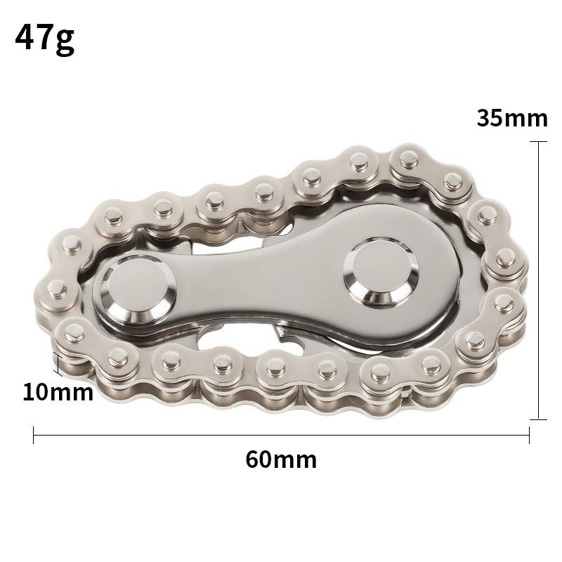 Metal Decompression Finger Gyro Chain: Innovative Black Technology Spinning Toy