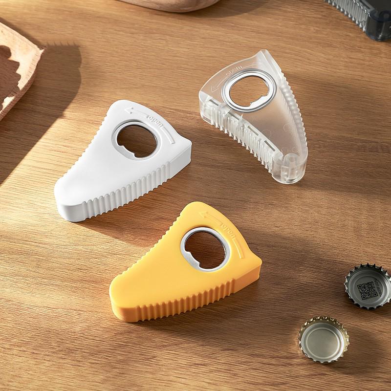 Mini Multi-Function Lid & Bottle Opener: Labor-Saving Screw Cap and Twist-Off Can Opener.