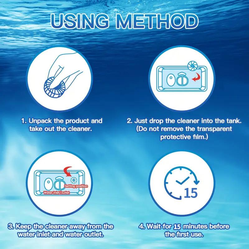 Automatic Toilet Cleaning Tablets, 3-in-1 Formula for Stain  Odor Removal with Fresh Scent | Long-Lasting Toilet Bowl Cleaner
