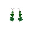 Mori Four-Leaf Clover Earrings, Small Fresh Temperament Acrylic Earrings, Green Clover Earrings.