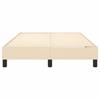 Box Spring Bed Frame Cream 120 X 200 Cm Fabric