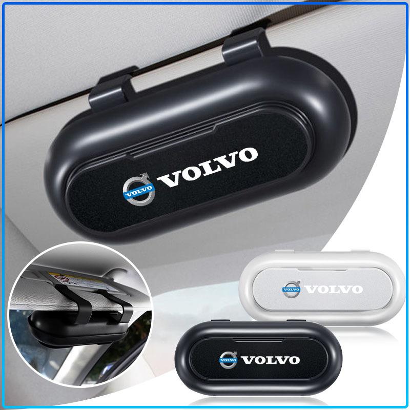 1Pcs Car Sun Visor Glasses Storage Box Holder Organizer Accessories Caps For Volvo 240 C70 S40 S50 S60 S70 S80 S90 V40 V50 V60 V90 XC40 XC60 XC90 Vnl