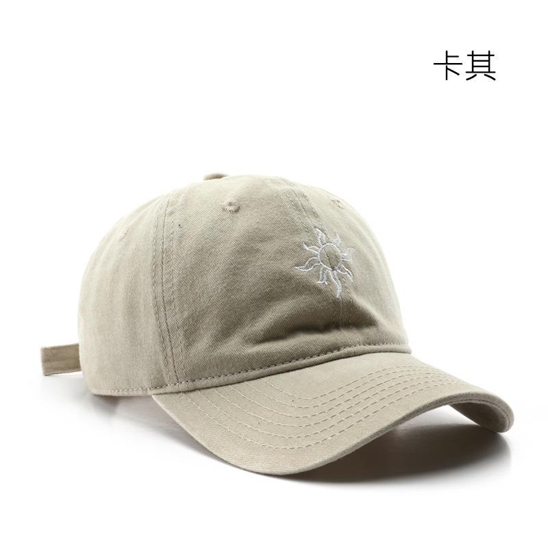 Baseball Cap Autumn and Winter Washed Embroidery Cap Outdoor Travel Sun Protection Shade Cap